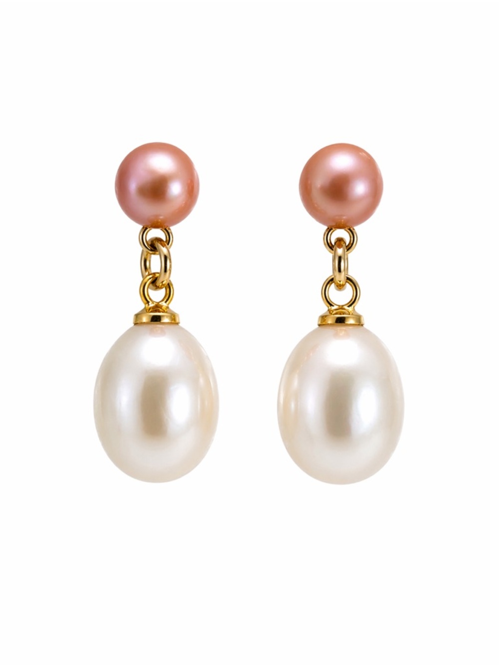 Freshwater Pearl Dangle Earrings S925